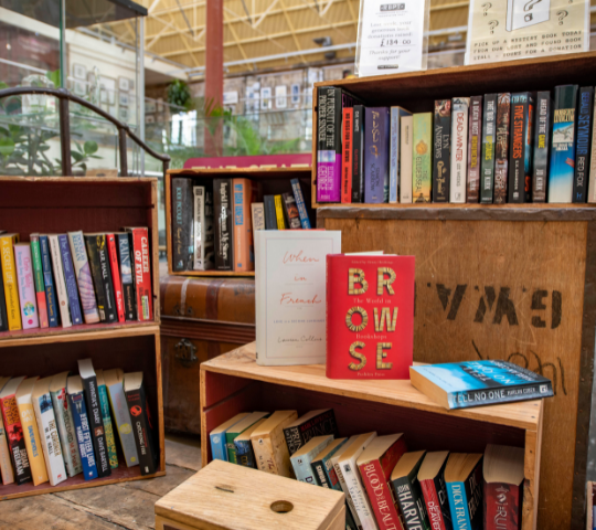 Lost and found book stall